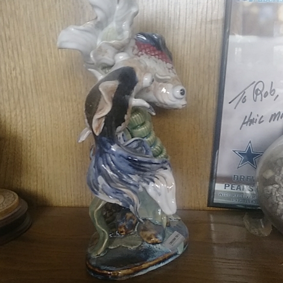 Antique Shiwan Artistic ceramic fish. decor - Picture 6 of 8